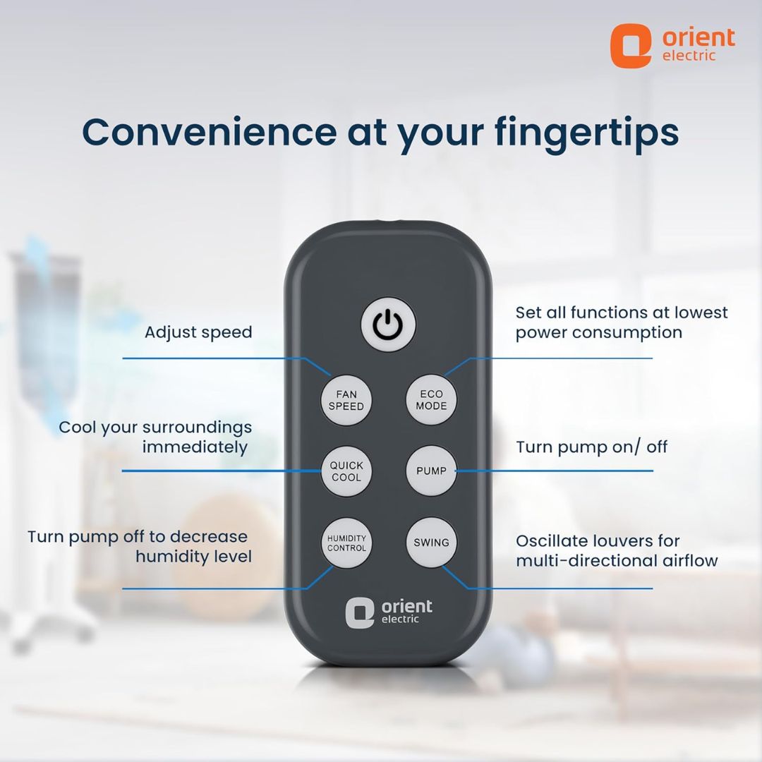 Orient ULTIMO TOWER 40 Tower Air Cooler with remote - CT4002HR